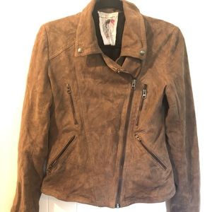 Free People Leather suede jacket
